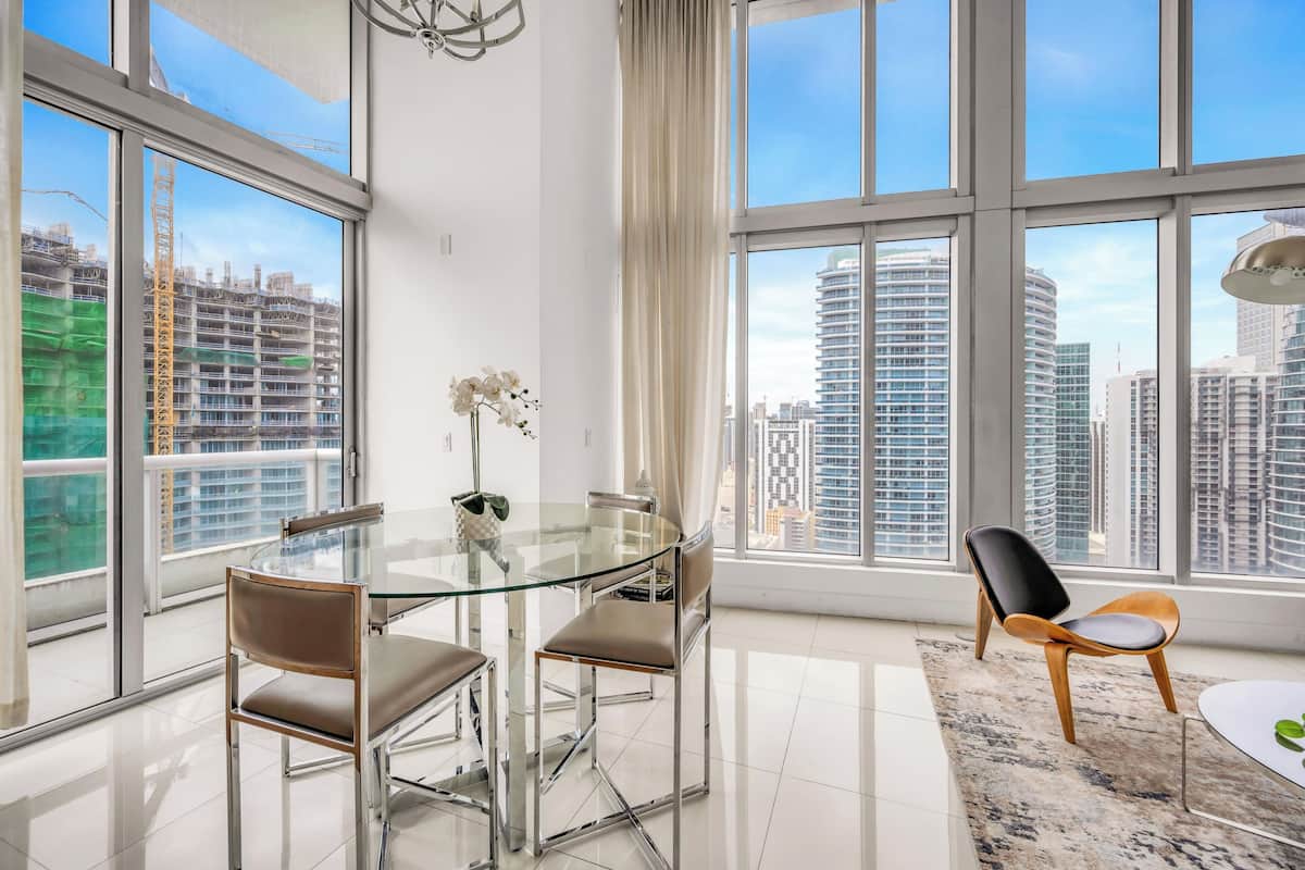 Superior Apartment, 2 Bedrooms, Private Pool, Ocean View | Living area | 150-inch Smart TV with satellite channels, Netflix, streaming services