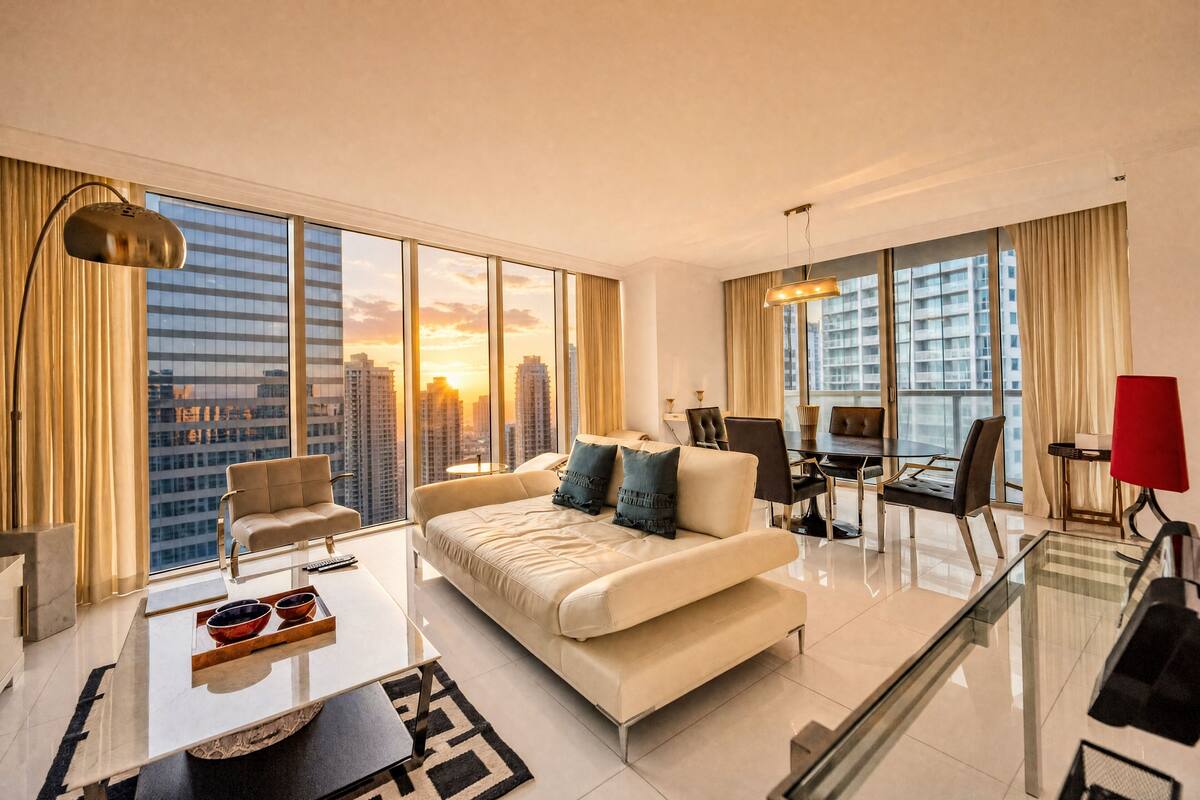 Luxury Apartment, 2 Bedrooms, Private Pool, Ocean View | Living area | 150-inch Smart TV with satellite channels, Netflix, streaming services