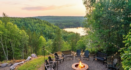 Sleeps 20-Lake Views-Ski-Golf-Game Room-Arcades-Sauna-Jacuzzi-Playground-Firepit