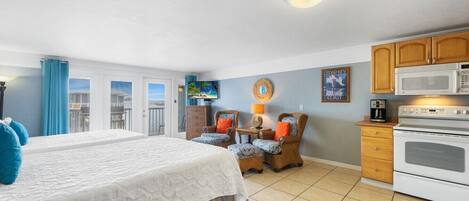 1 bedroom, iron/ironing board, travel crib, WiFi (free)