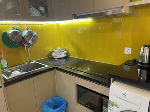 Apartment, City View | Private kitchen - Beachside Condo CSJ TOWER - Nice View (Ho Chi Minh City)