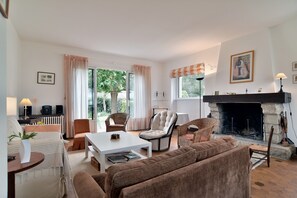 TV, DVD player, stereo