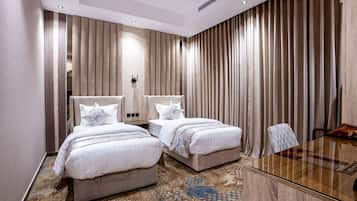 Egyptian cotton sheets, premium bedding, down duvets, memory-foam beds