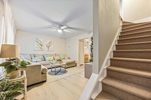 TV, offices - Coastal Countdown – Relaxed Townhome Near Beach & Rockets (Cape Canaveral)