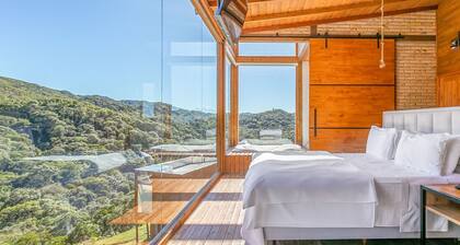 Incrível cabana vista da serra VST021