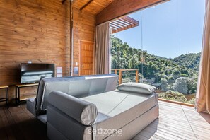 Basic Chalet | Living area - Cabana vista Serra Catarinense VST023 (Anitápolis)