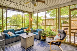 Terrace/patio - 'Palm Bungalow' Near Dtwn St Augustine & Beaches! (St. Augustine)