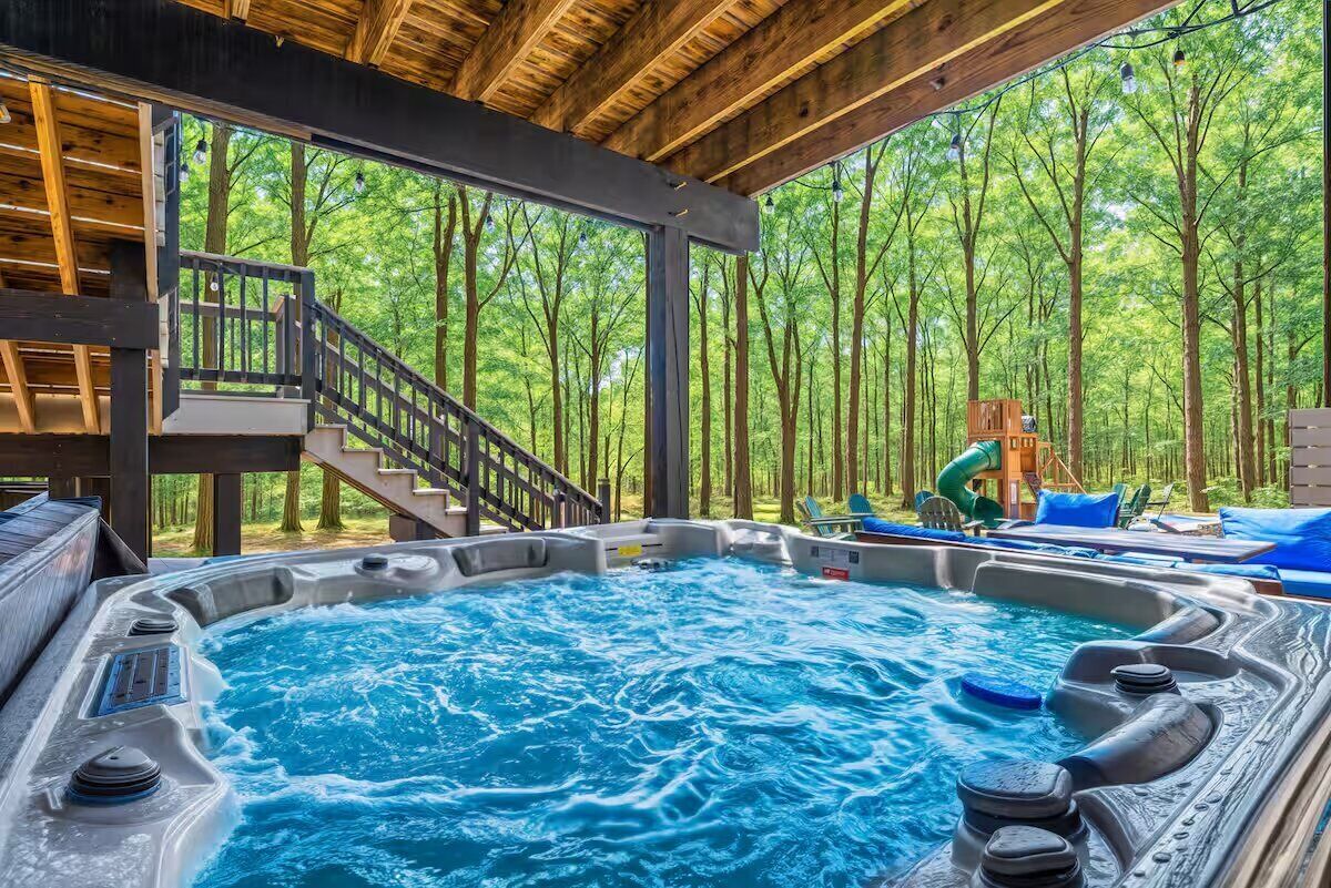 Bain à remous extérieur