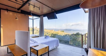 Cabana jacuzzi e vista montanhas VST031
