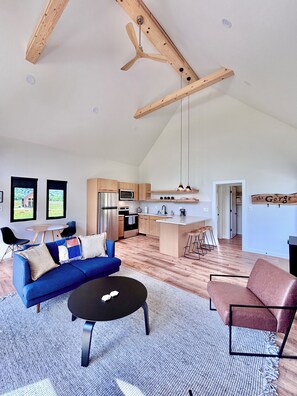 Smart TV, fireplace, books - Trail Tamer - Gorgeous 360 Views, RIVER with sandy BEACH, Hot Tub, RRGorge (Stanton)