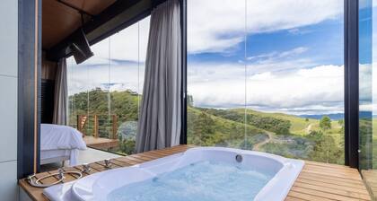 Charmoso chalé lareira e hidro VST034