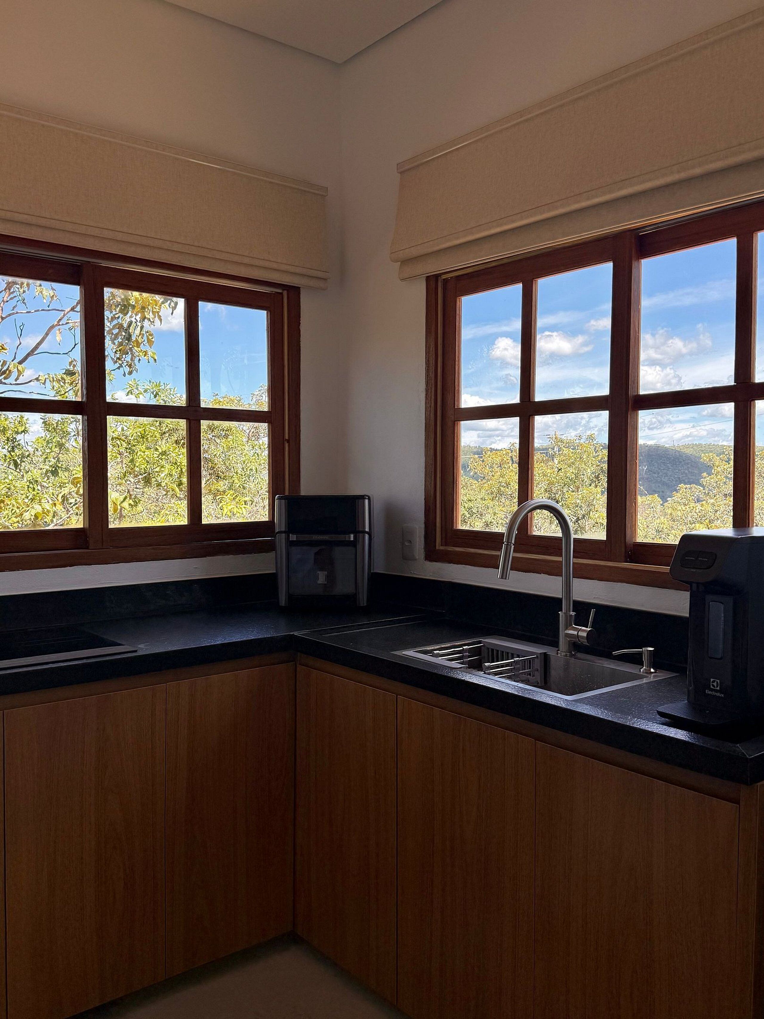 Chalet | Cuisine privée | Mini réfrigérateur, nécessaire de nettoyage