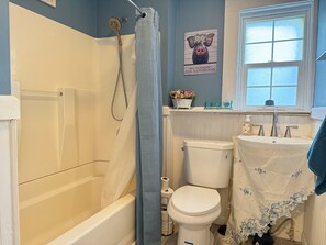 Hair dryer, soap