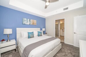 2 bedrooms, iron/ironing board, internet, bed sheets