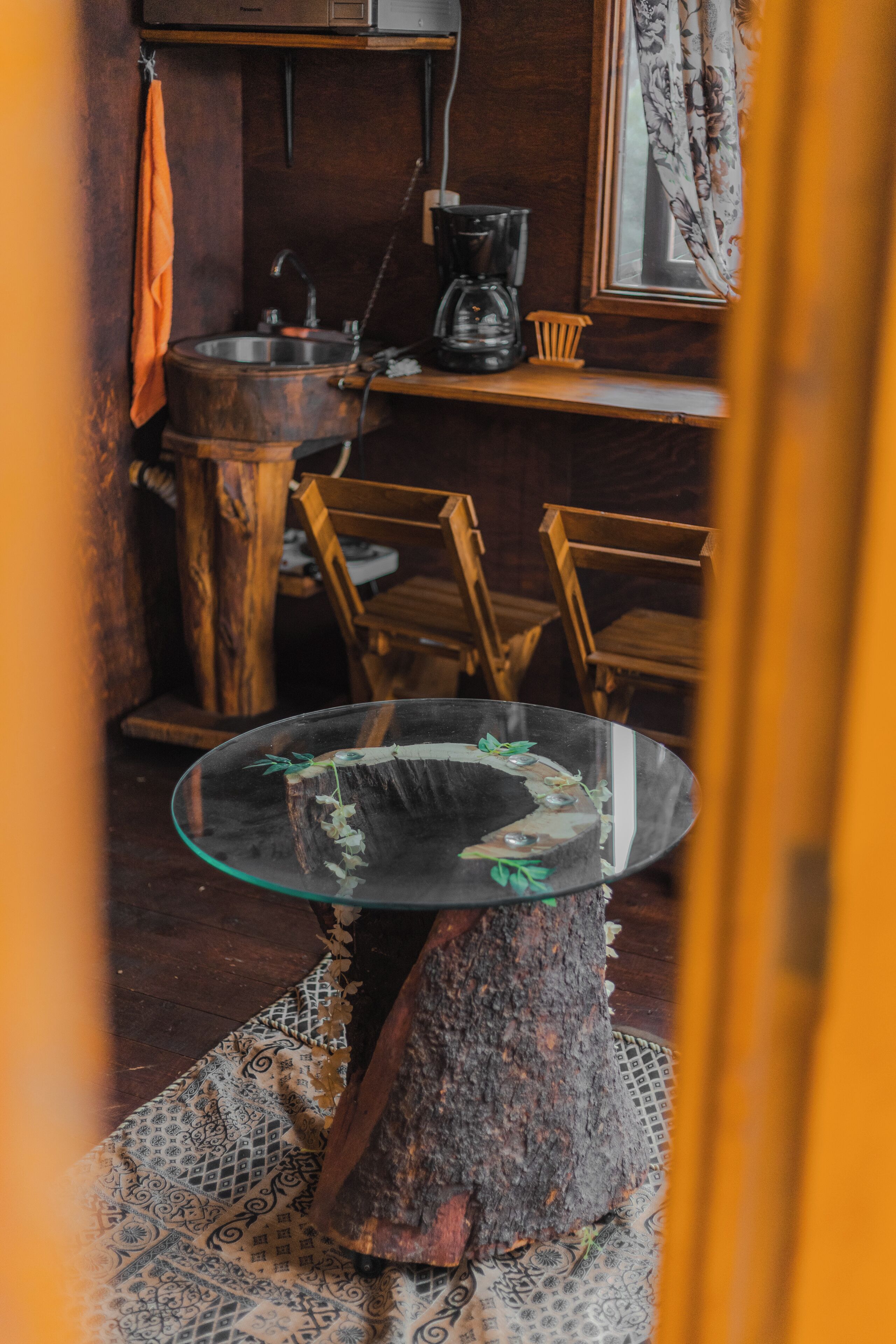 Casa panorámica en un árbol, vistas a la montaña | Comedor