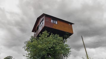 Trehytte – panorama, fjellutsikt | Dundyner og sengetøy