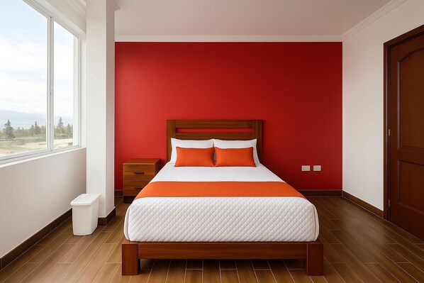 Quarto casal luxo, vista para a cidade | Wi-Fi de cortesia