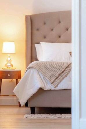 2 bedrooms, iron/ironing board, travel crib, WiFi