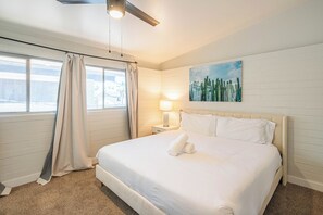 2 bedrooms, iron/ironing board, travel crib, WiFi