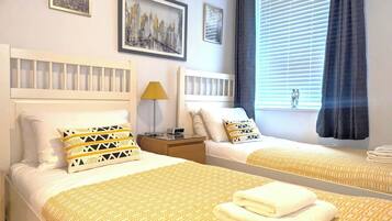 2 bedrooms, iron/ironing board, travel crib, free WiFi