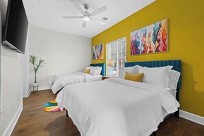 2 bedrooms, iron/ironing board, WiFi, bed sheets