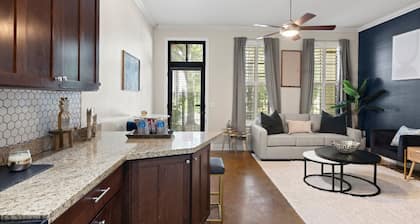 Boho Chic Vibes 1-bedroom apartment with AC, WiFi Midtown Houston