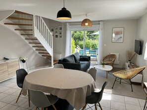 Living area - House with pool in Pléneuf | 5 guests | Ref 1008 (PLENEUF VAL ANDRE)