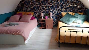 3 chambres, Wi-Fi gratuit, draps fournis