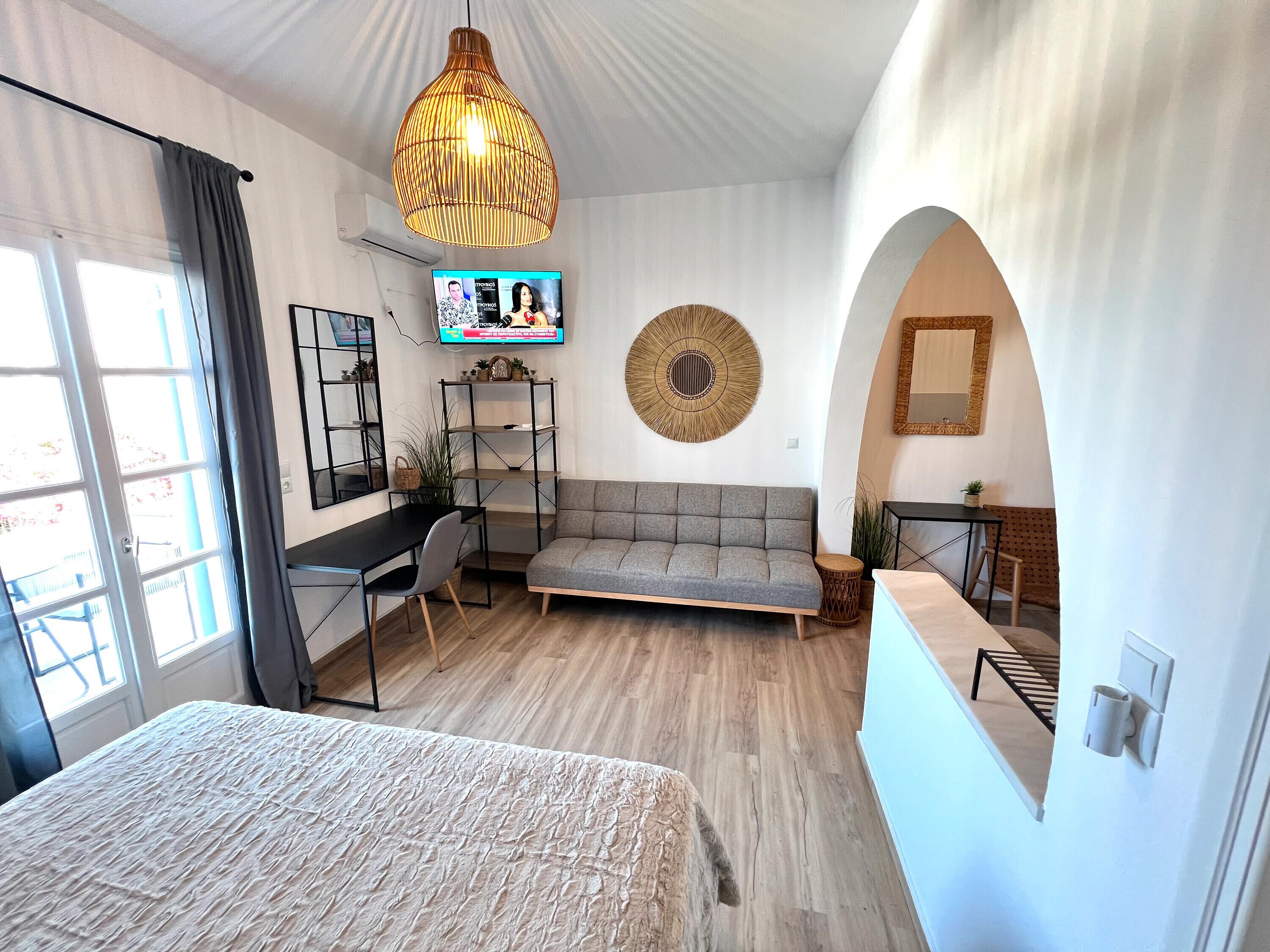 1 室のベッドルーム、アイロン / アイロン台、WiFi (無料)、ベッドシーツ