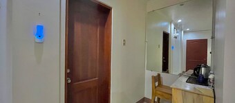 A peaceful beachfront resort with a home-like feel offering sea views.