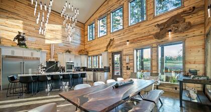 Where the Wild Things Are | 10BR Luxury Cabin w/Game Room, 2 Hot Tubs, Pond, & EV Outlet