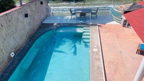 Outdoor pool - House in the 1st Canal Barra de Navidad with Pool and very close to town.Family. (Barra de Navidad)