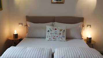 2 slaapkamers, een strijkplank/strijkijzer, gratis wifi, beddengoed