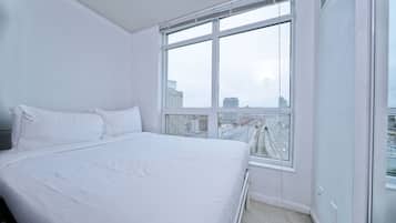Blackout drapes, iron/ironing board, free WiFi