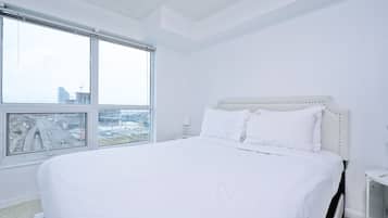 Blackout drapes, iron/ironing board, free WiFi