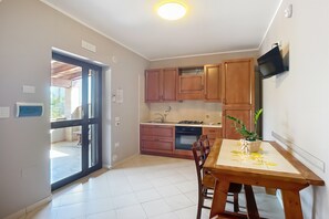 Fridge, stovetop, cookware/dishes/utensils