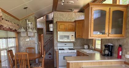 Classic Camper on Black Lake