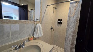 Towels, soap, shampoo, toilet paper