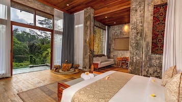 One Bedroom Private pool villa with Valley View | Desk, free WiFi, bed sheets