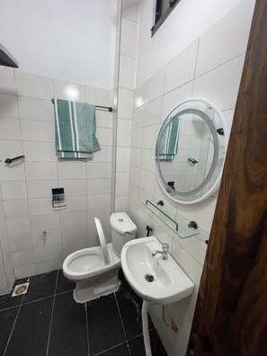 Towels, soap, toilet paper