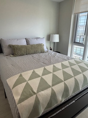 1 chambre, fer et planche à repasser, Wi-Fi gratuit, draps fournis