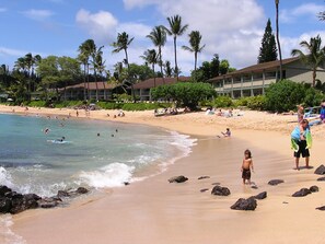 Sun-loungers, beach towels