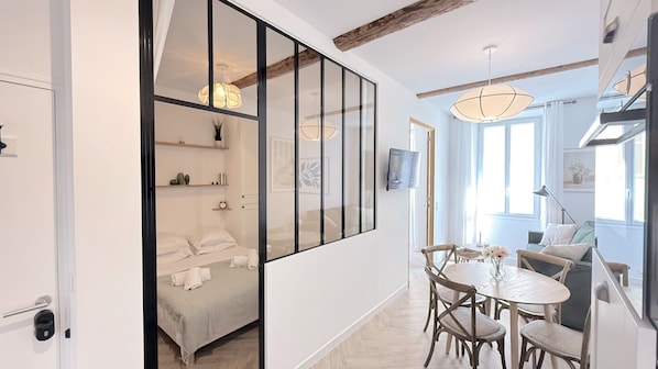 1 Schlafzimmer, Bügeleisen/Bügelbrett, kostenloses WLAN, Bettwäsche