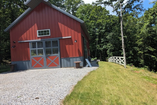 Street view of Barndominium