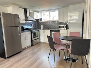 Microwave, oven, stovetop, dishwasher
