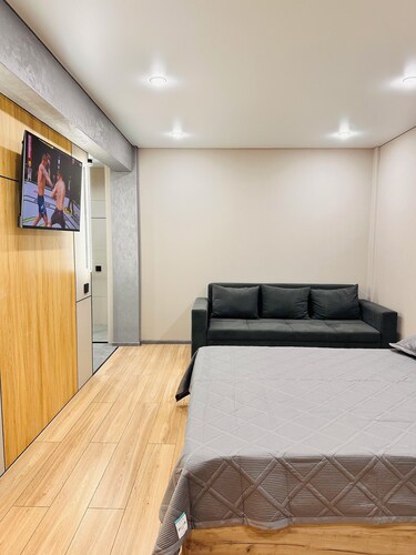 Charming 1-bedroom apartment with AC, WiFi in Balkhash