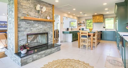 Walk to Bethel Woods: Family Home w/ Deck & Views!