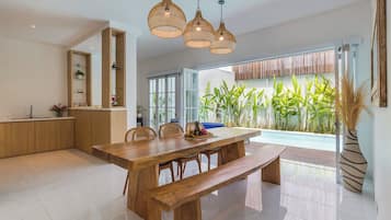 Luxury Villa, 3 Bedrooms, Private Pool | Dining room