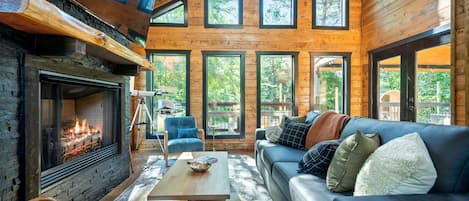 TV, fireplace, offices