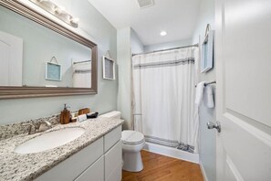 Hair dryer, towels